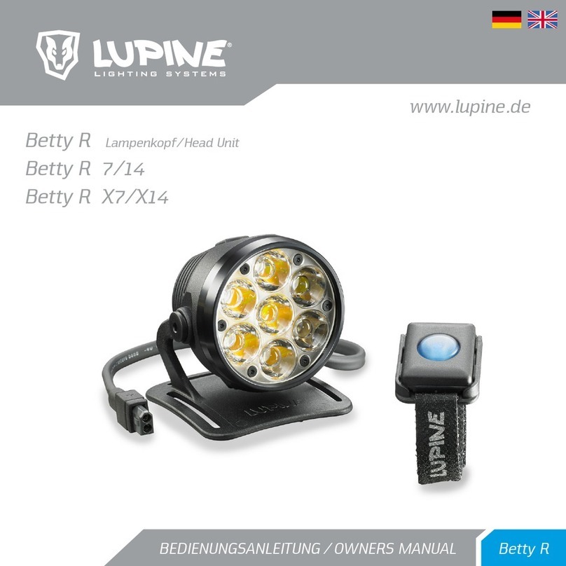 Lupine Betty R X7/X14 owner's manual