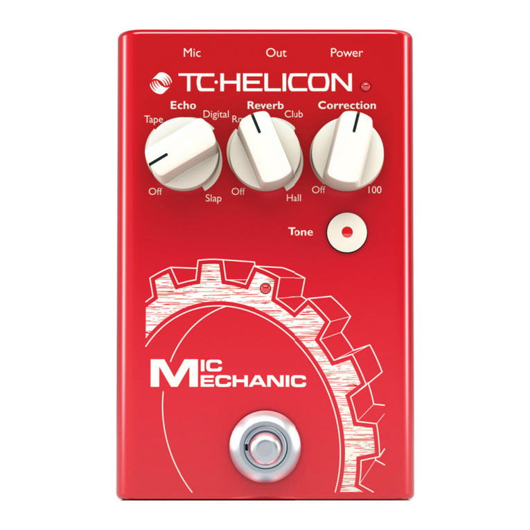 TC-Helicon MIC MECHANIC 2 User manual