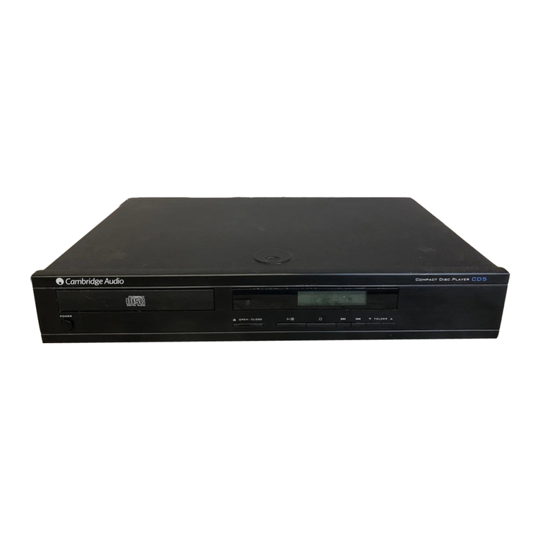 CAMBRIDGE CD5 user manual