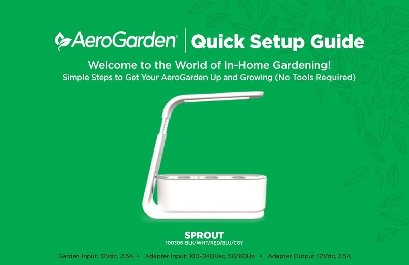 AeroGarden Sprout Quick setup guide