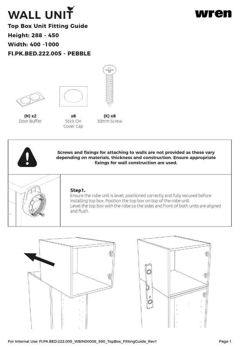 Wren PEBBLE FI.PK.BED.222.005 Assembly instructions