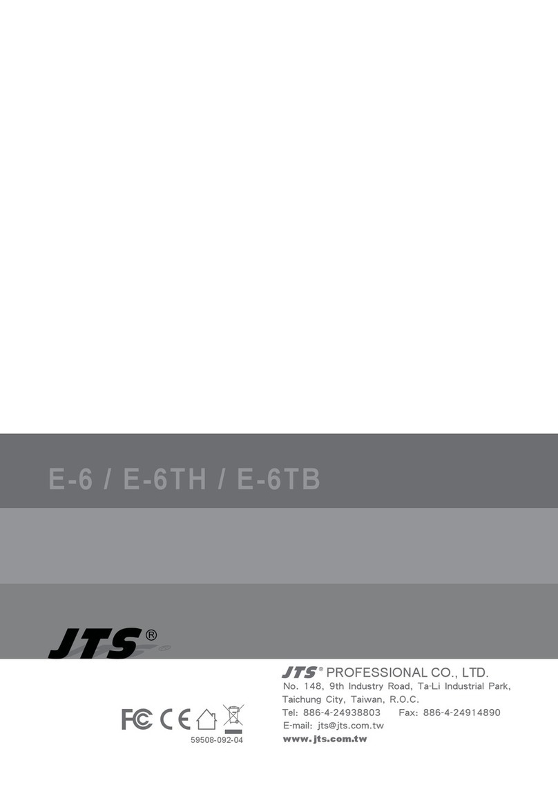 JTS E-6 User manual
