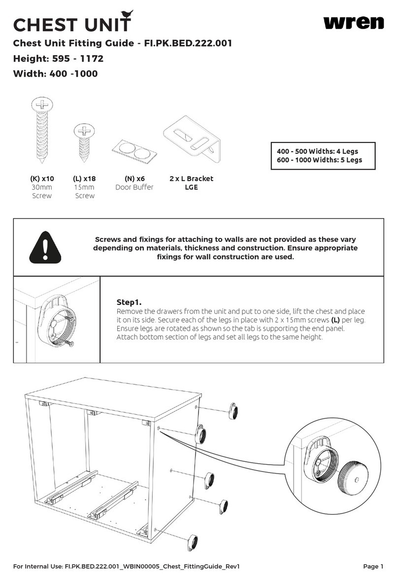 Wren FI.PK.BED.222.001 Assembly instructions Wren FI.PK.BED.222.001 Assembly instructions