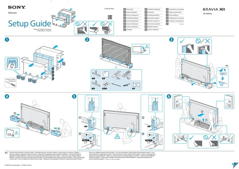 Sony BRAVIA XR XR-98X9 L Series Setup guide