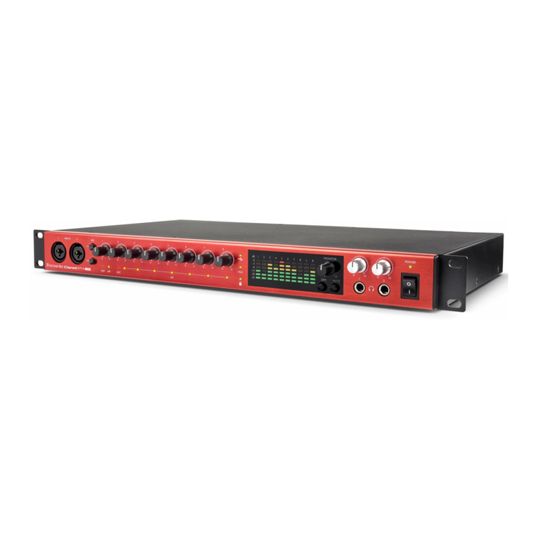 Focusrite Clarett 8Pre USB user manual
