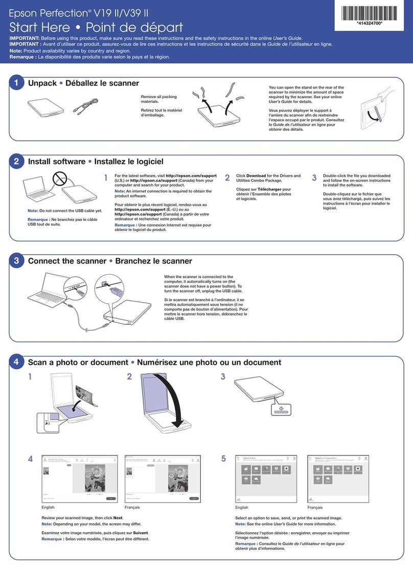 Epson Perfection V19 II Instruction Manual Epson Perfection V19 II Instruction Manual