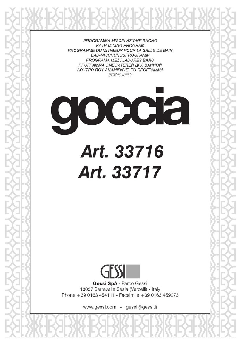 Gessi goccia 33716 User manual
