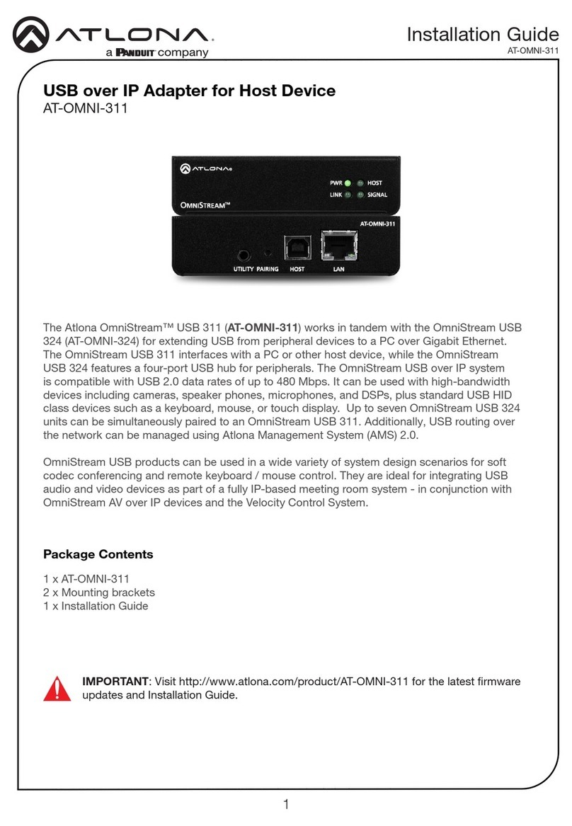 Panduit Atlona OmniStream AT-OMNI-311 installation guide