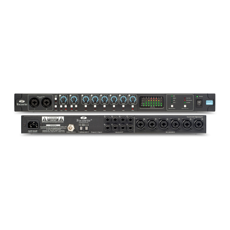 Focusrite OctoPre MkII User manual