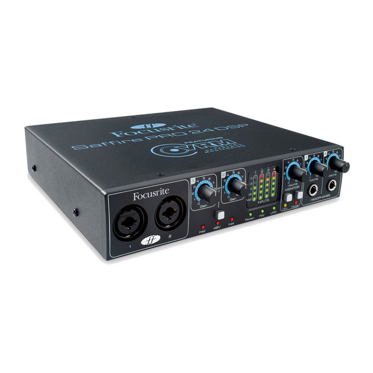 Focusrite Saffire Pro 24 DSP User manual