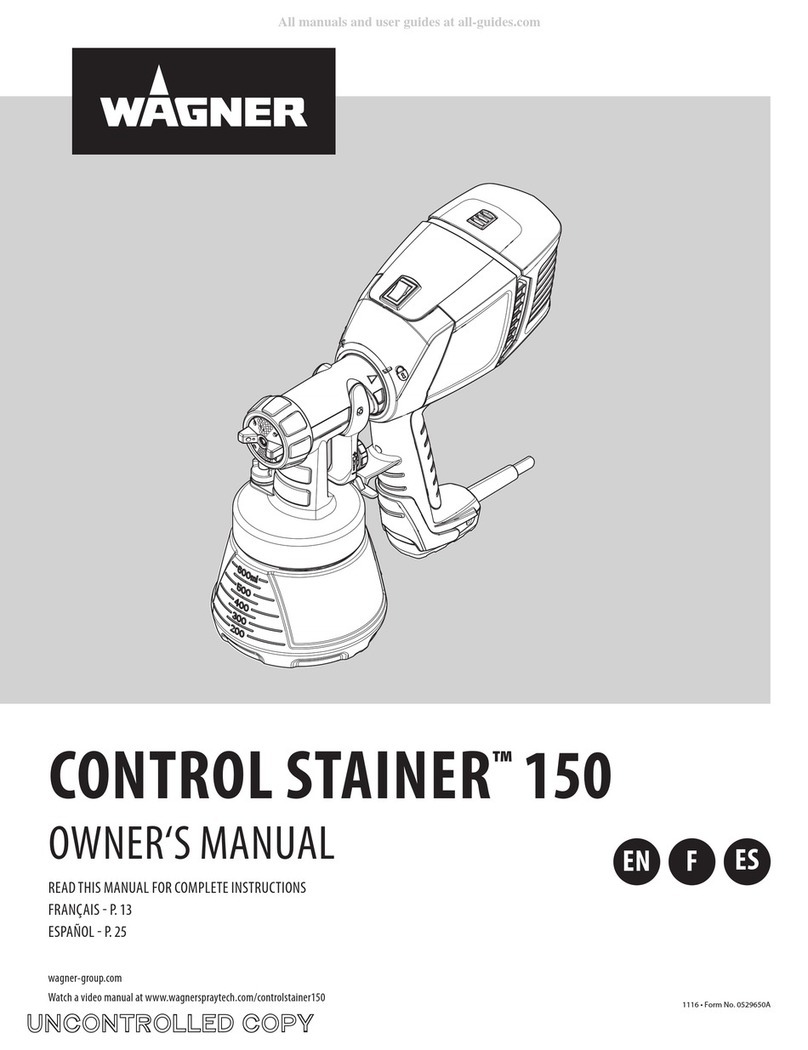 WAGNER Control Stainer 150 owner's manual