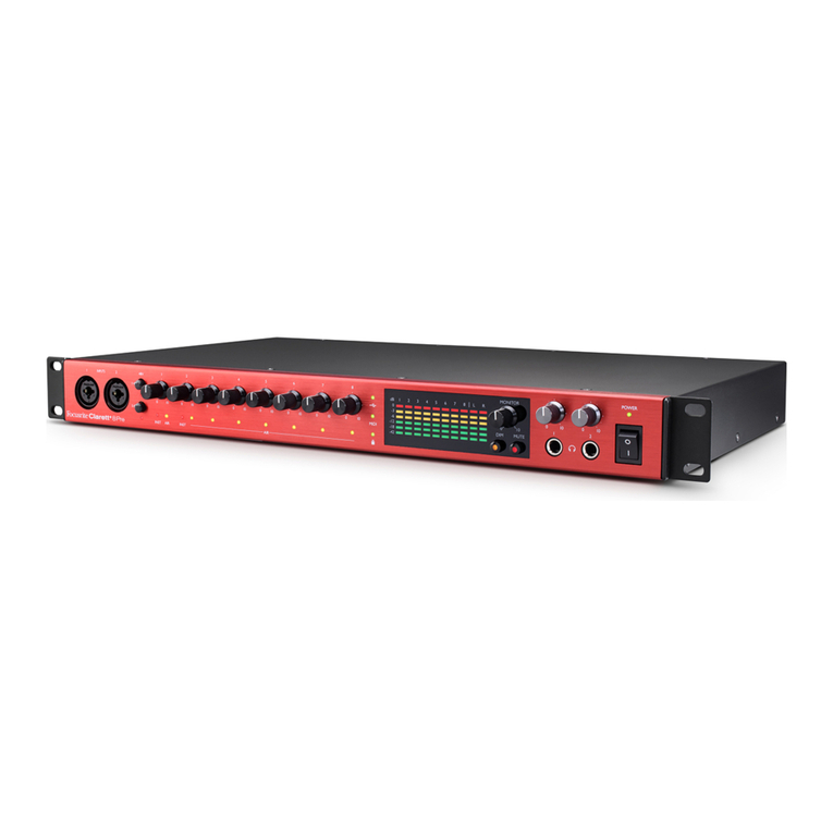 Focusrite Clarett 8 Pre User manual