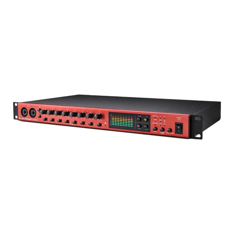 Focusrite Clarett+ OctoPre User manual