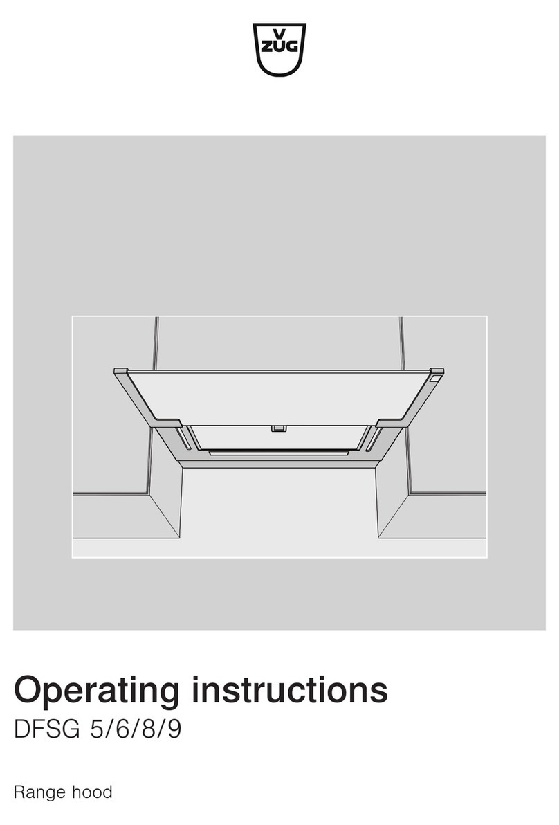 V-ZUG DFSG 5 User manual