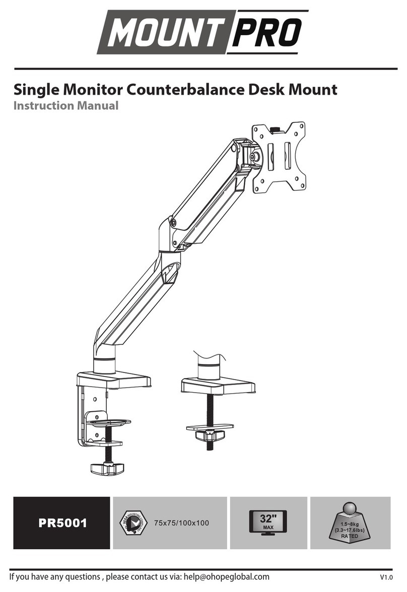 MOUNT PRO PR5001 instruction manual