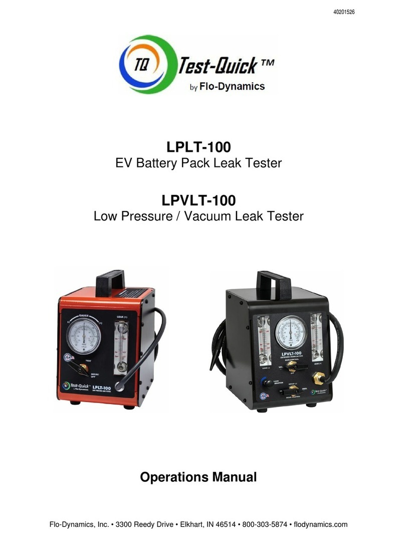 FLO-DYNAMICS Test-Quick LPVLT-100 Operation manual