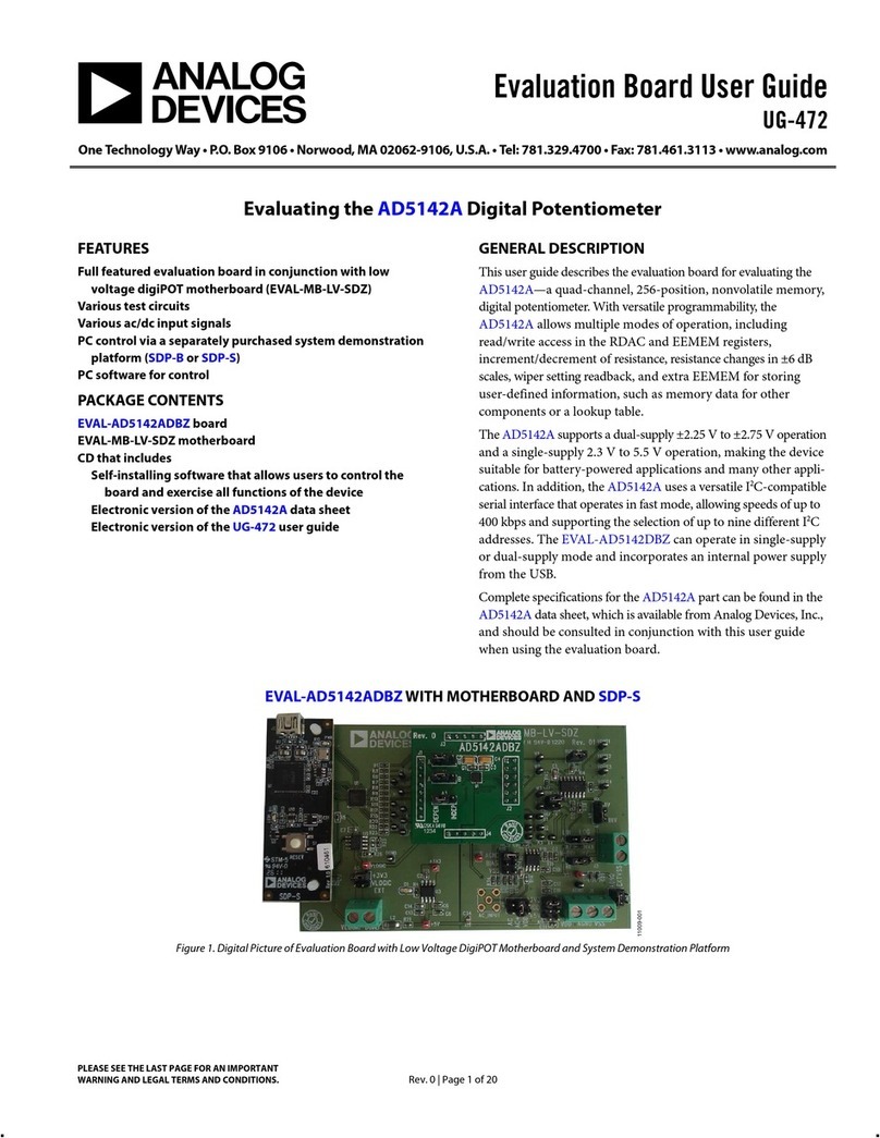 Analog Devices EVAL-AD5142ADBZ User manual