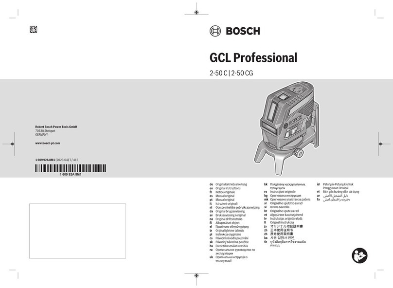 Bosch Professional GCL 2-50 CG User manual