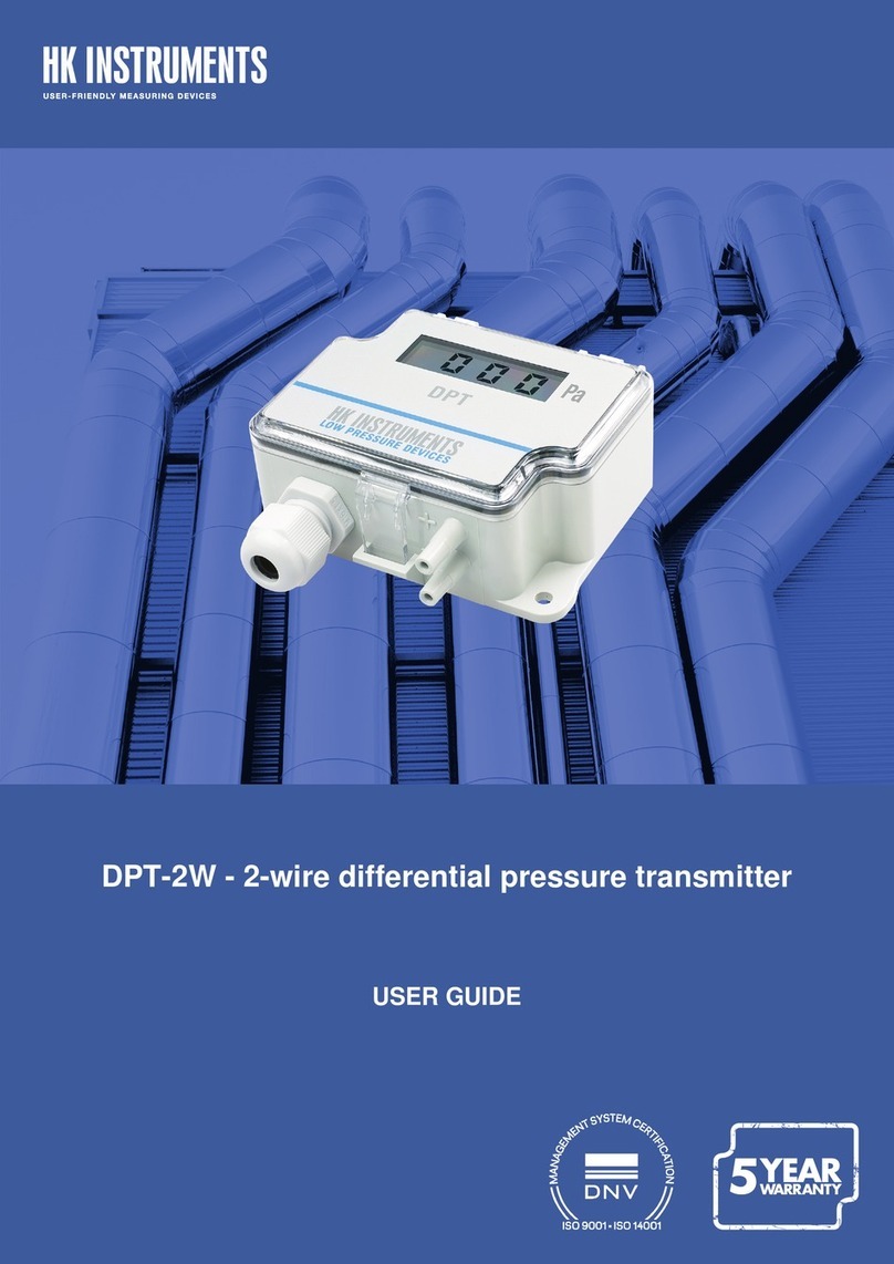 HK Instruments DPT-2W- 100-R2 User manual