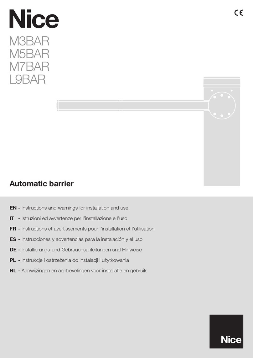 Nice M7BAR User manual