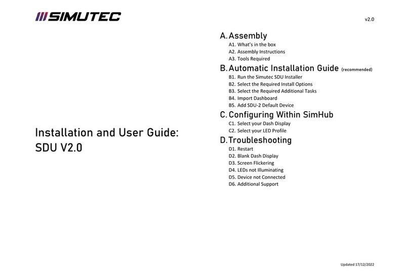 SIMUTEC SDU V2.0 Installation and user guide