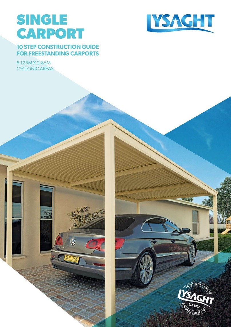 LYSAGHT SINGLE CARPORT Construction guide