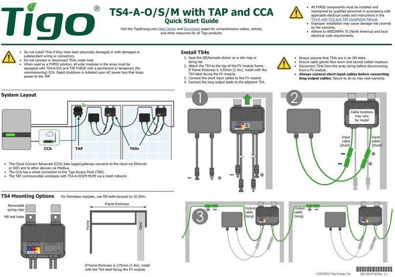 Tigo TS4-A-O User manual