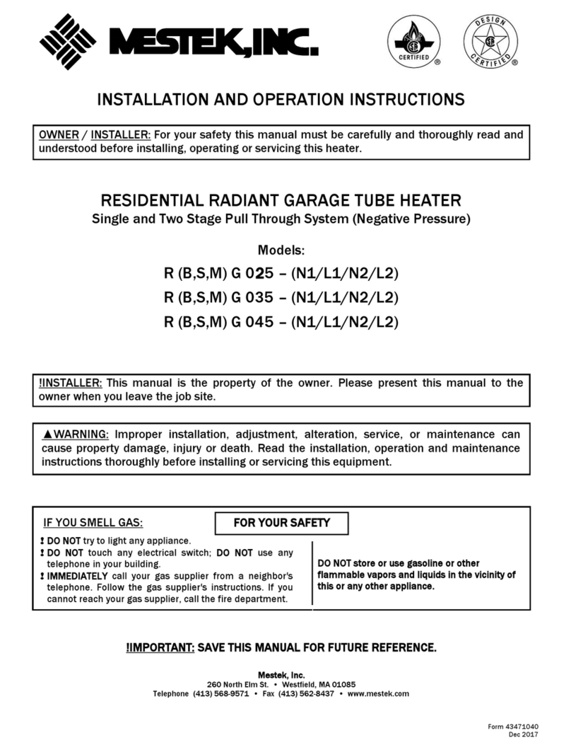 Mestek RSG025-N1 Owner's manual
