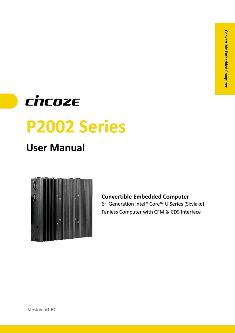 Cincoze P2002 Series User manual