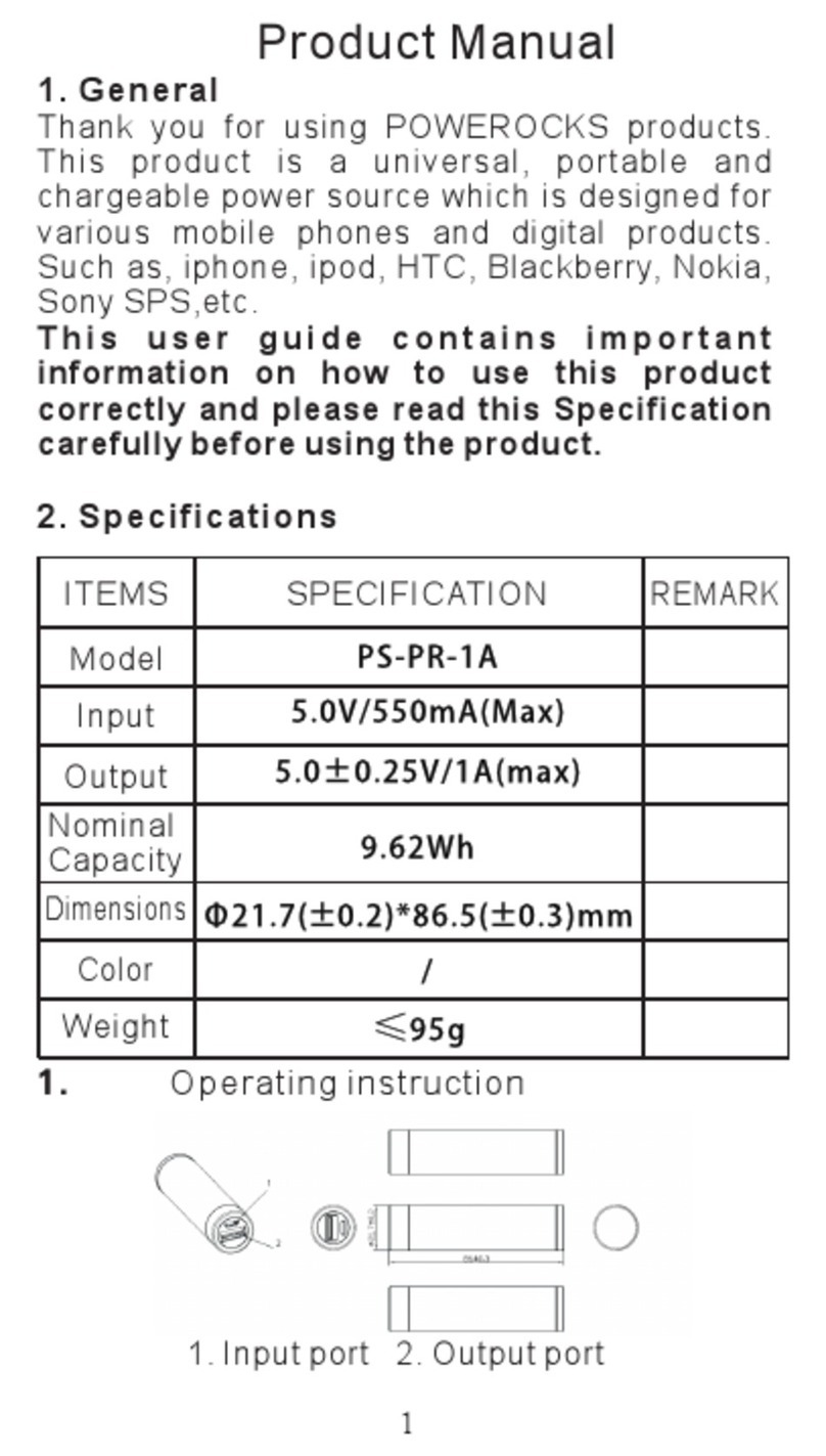 POWEROCKS PS-PR-1A manual