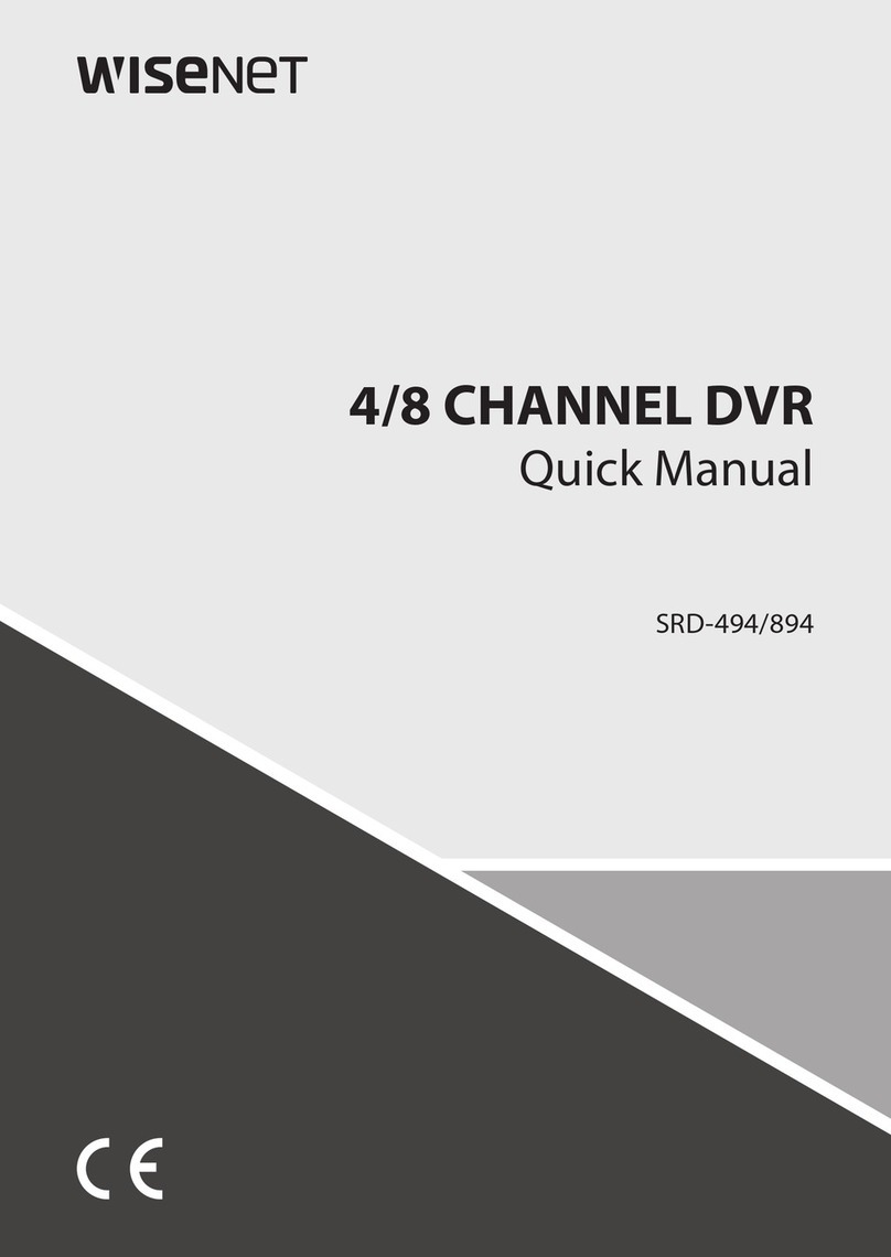 Wisenet SRD-894 Quick manual