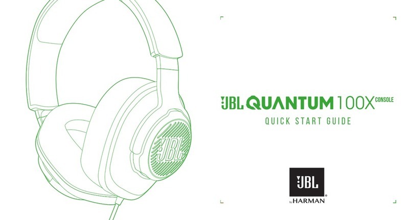 Harman JBL QUANTUM 100X CONSOLE quick start guide