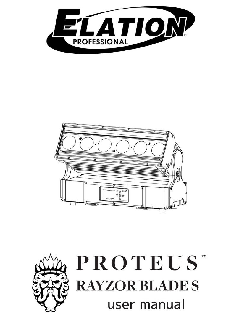 Elation PROTEUS RAYZOR BLADES User manual