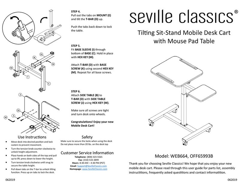 Seville Classics WEB664 Assembly instructions