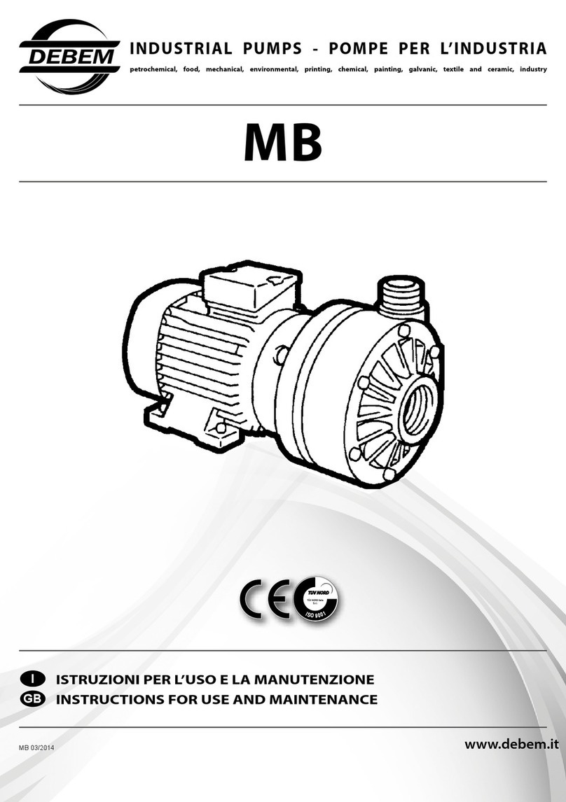 Debem MB 110 Specification sheet