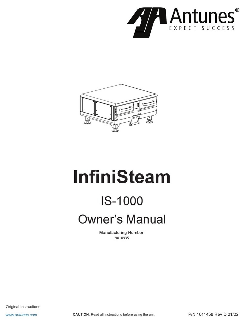 Antunes InfiniSteam IS-1000 owner's manual