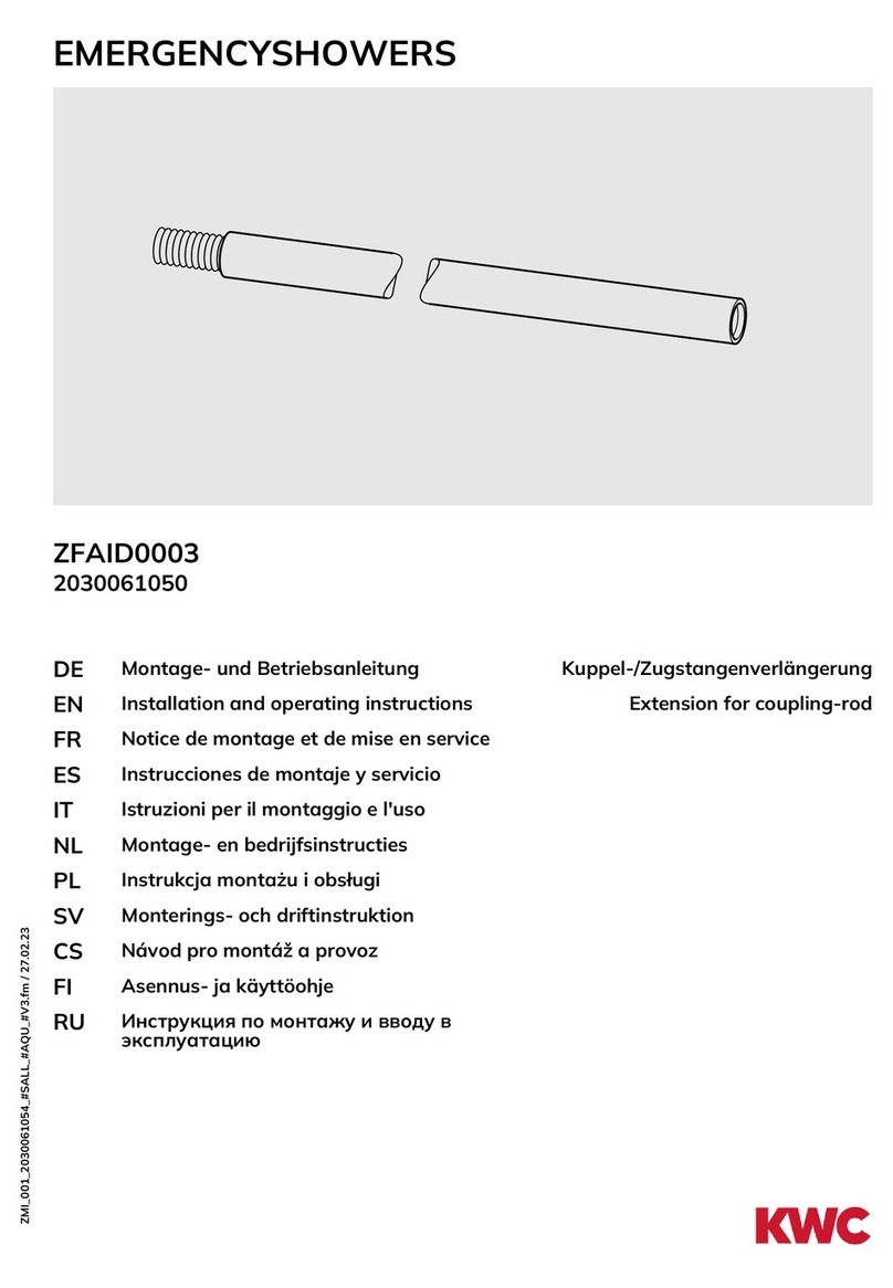 KWC EMERGENCYSHOWERS ZFAID0003 User manual