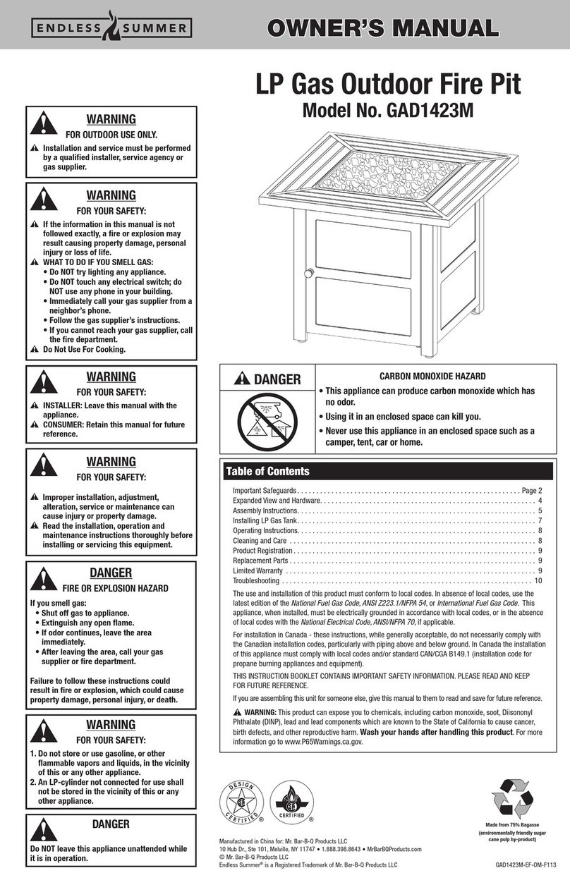 Endless Summer GAD1423M User manual