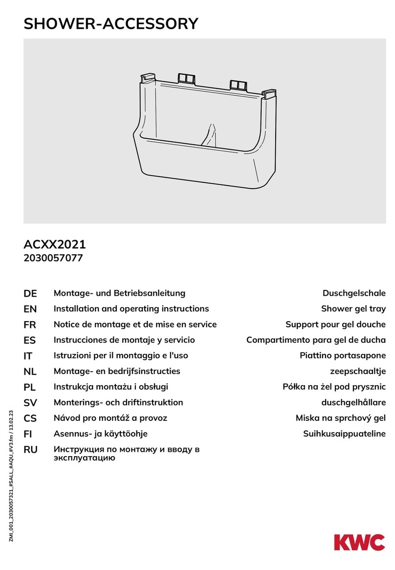 KWC ACXX2021 Installation and operating instructions KWC ACXX2021 Installation and operating instructions