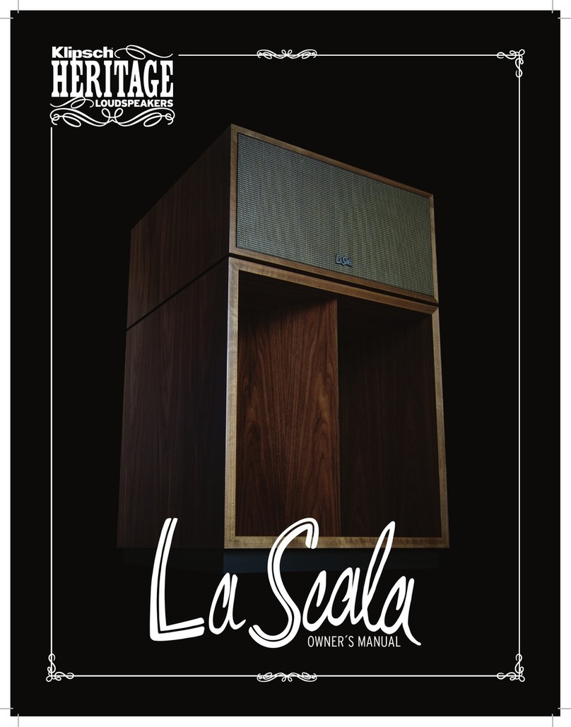 Klipsch Heritage La Scala AL5 owner's manual