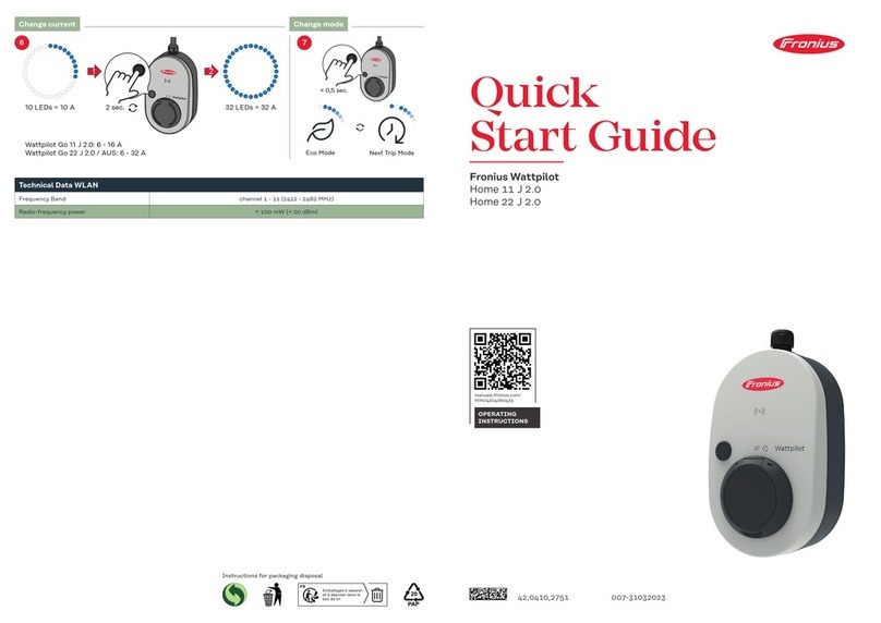 FRO­NIUS Wattpilot Home 11 J 2.0 quick start guide