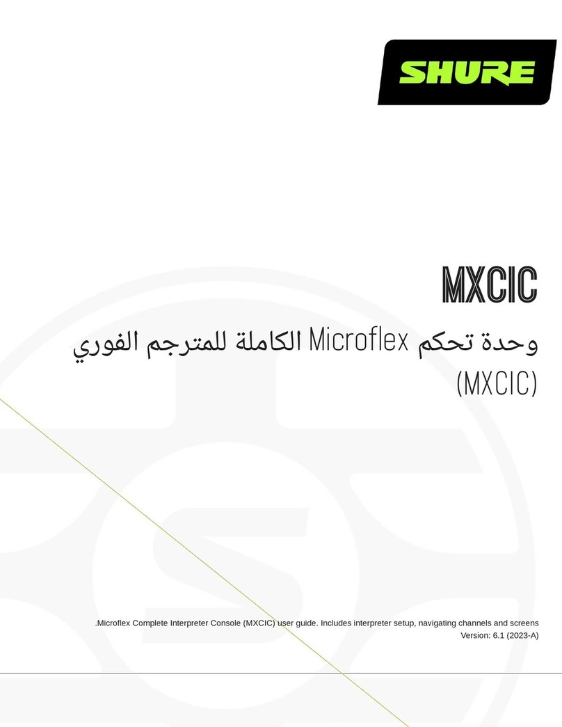 Shure MXCIC User manual