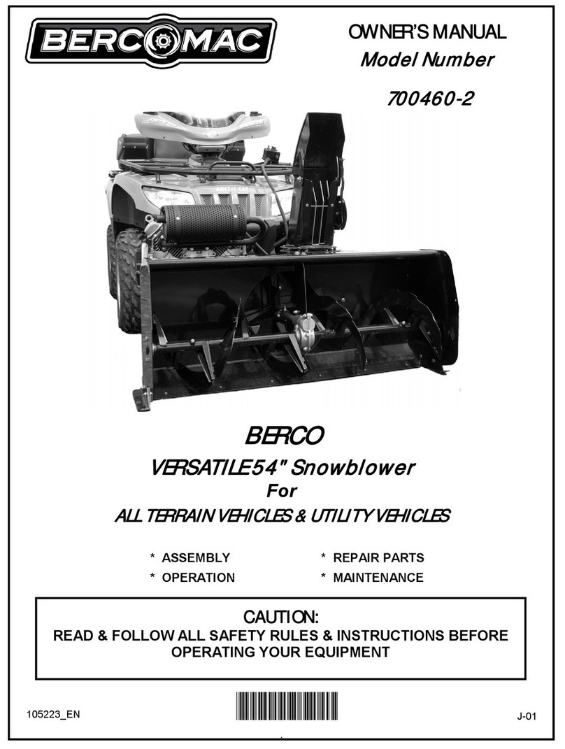 Bercomac VERSATILE 54 User manual
