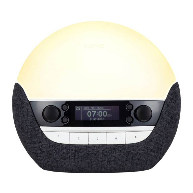 Lumie Bodyclock Luxe 750DAB user manual