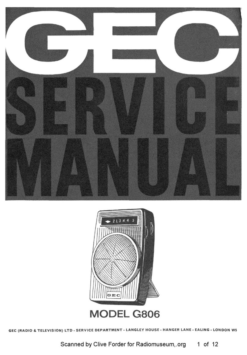 GEC G806 Service manual