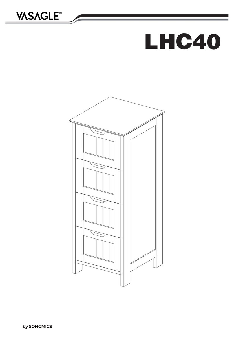 Songmics VASAGLE LHC40 Assembly instructions