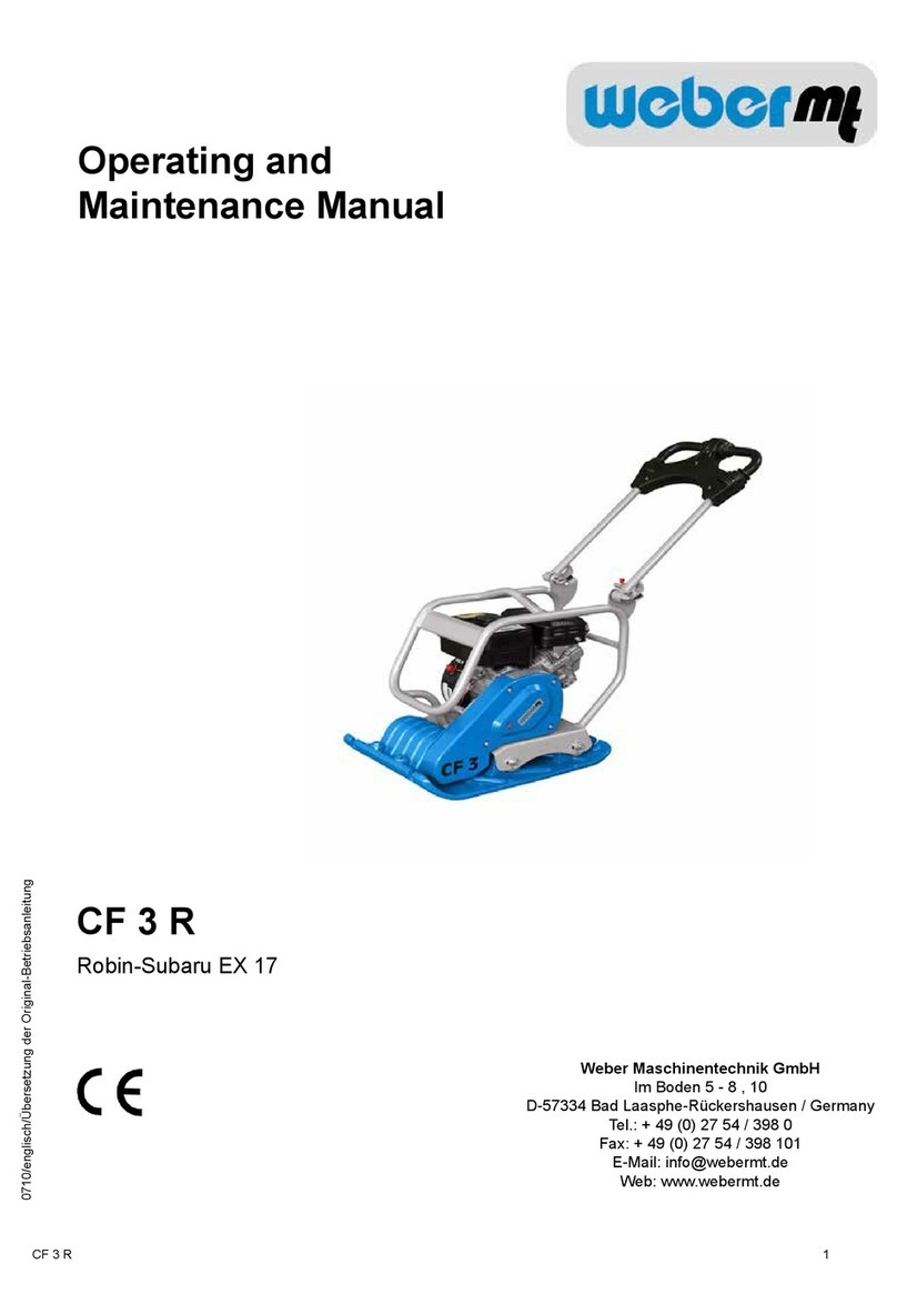 Weber mt CF 3 R Operating instructions Weber mt CF 3 R Operating instructions