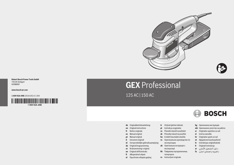 Bosch Professional GEX 125 AC User manual