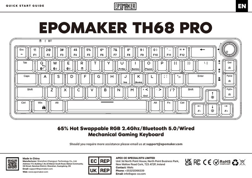 Epomaker TH68 PRO quick start guide