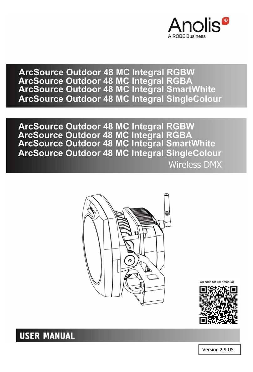 Robe Anolis ArcSource Outdoor 48 MC Integral RGBW User manual